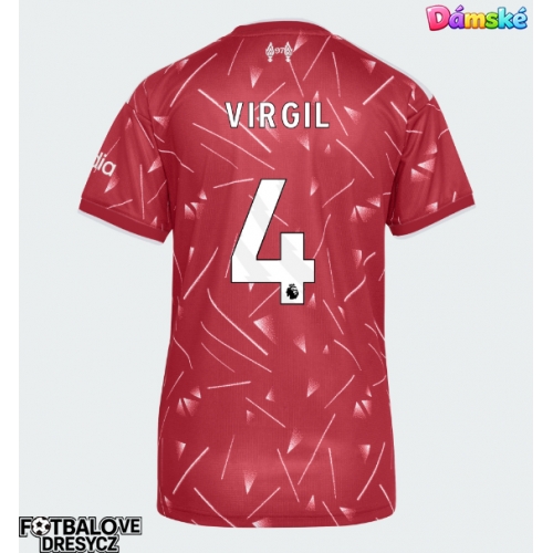 Liverpool Virgil van Dijk #4 Dámské Domácí Dres 2026-27 Krátký Rukáv Liverpool Virgil van Dijk #4 Dámské Domácí Dres 2026-27 Krátký Rukáv